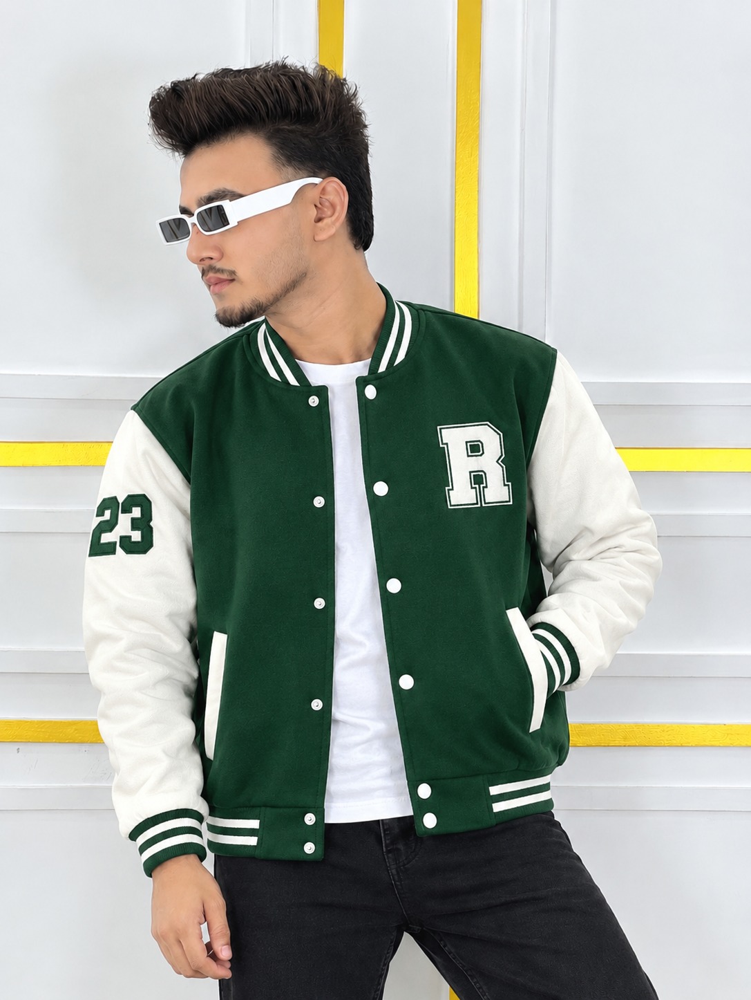 Stylish Cotton Varsity Jacket for Men | 300 GSM Premium Quality